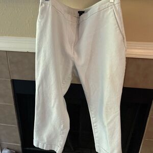 Ann Taylor Factory Size 16 Ankle Pants Cream
